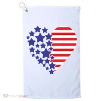 American Heart Flag Golf Towel thumb 0