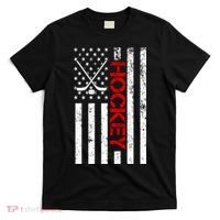 American Hockey Flag Vintage T-Shirt thumb 0