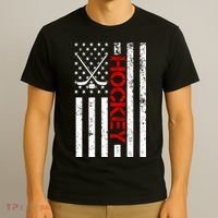 American Hockey Flag Vintage T-Shirt thumb 3