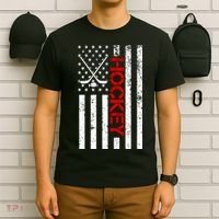 American Hockey Flag Vintage T-Shirt thumb 6