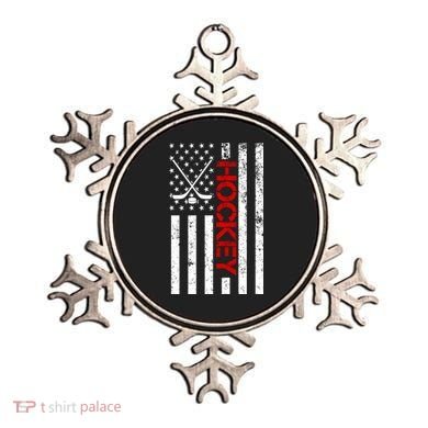 American Hockey Flag Vintage Ornament