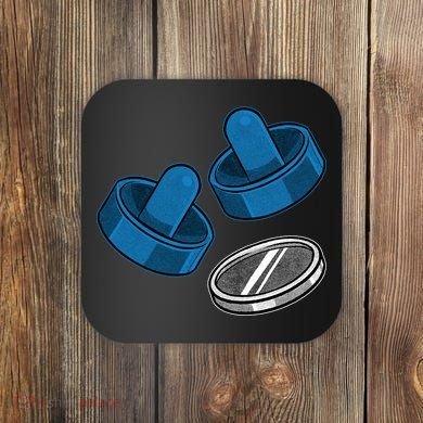 Air Hockey Game Pieces Coaster