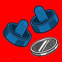 Air Hockey Game Pieces Santa Hat thumb 1