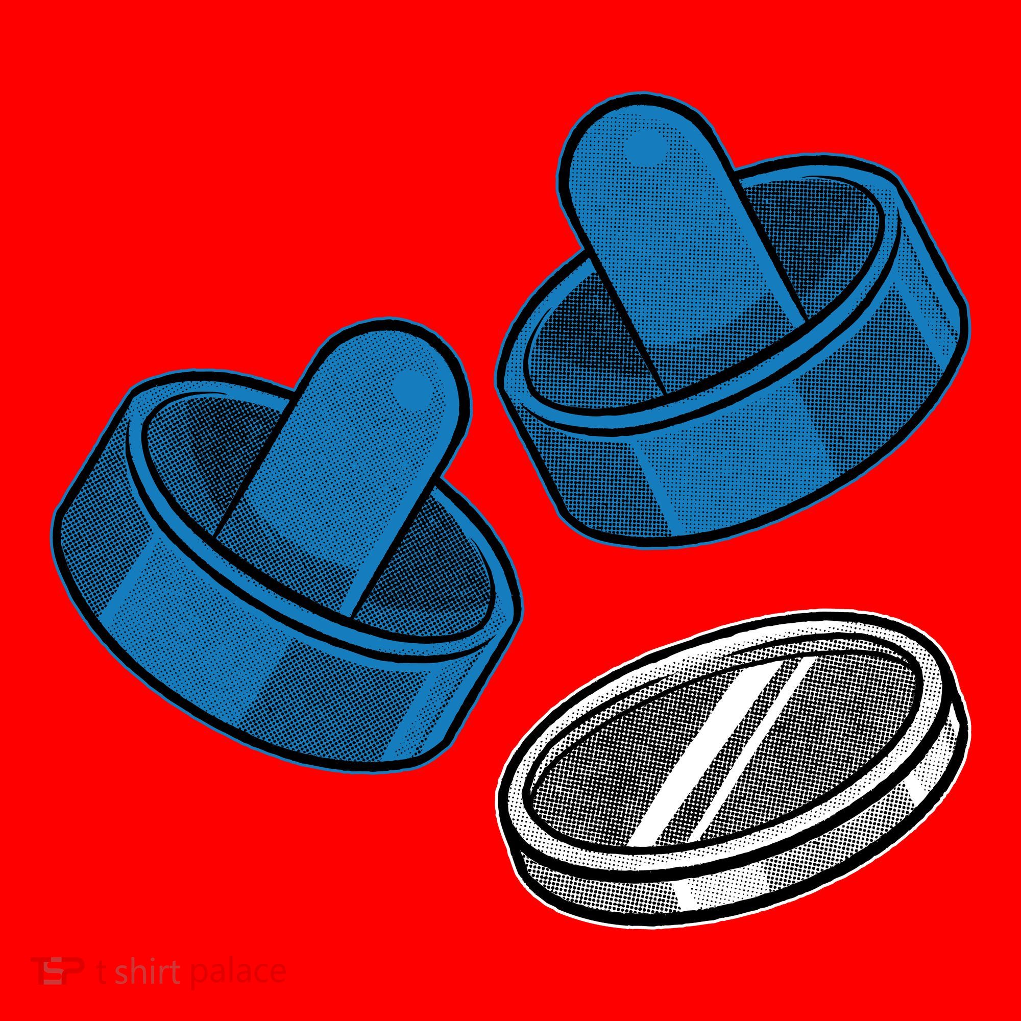 Air Hockey Game Pieces Santa Hat