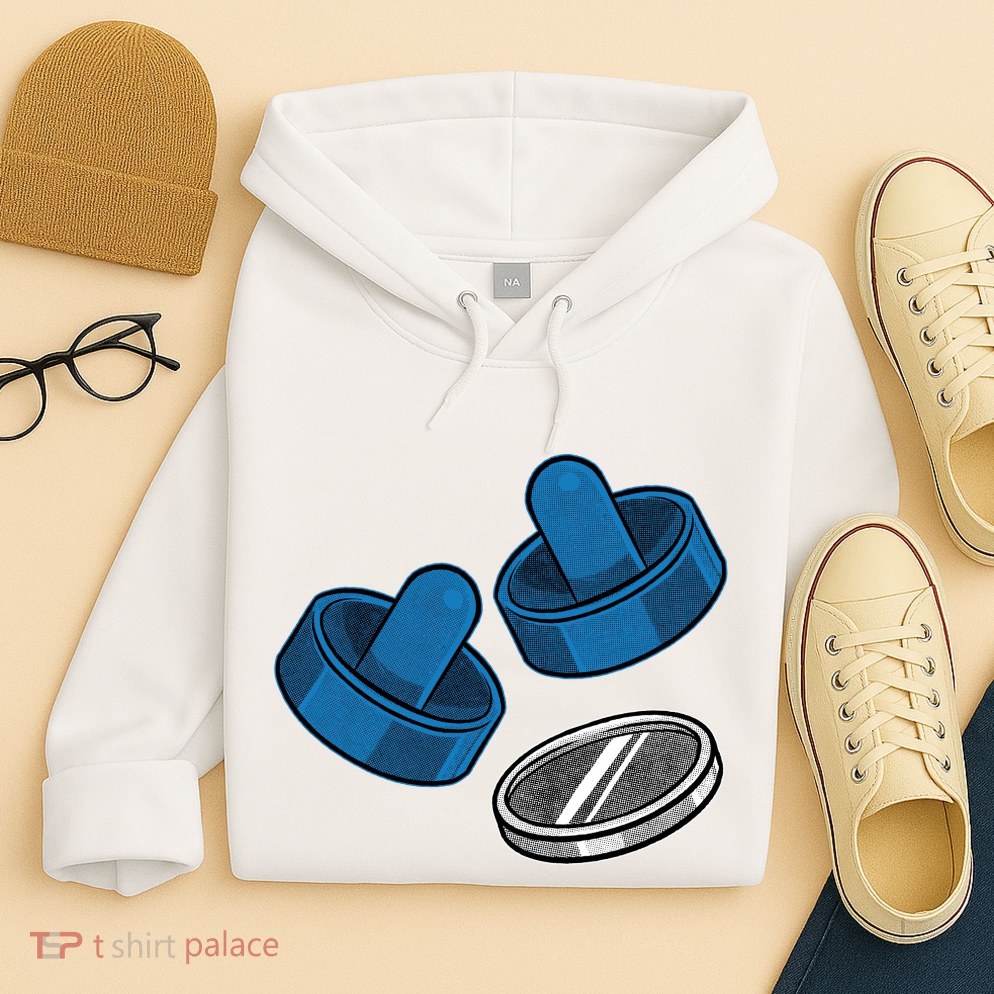 Air Hockey Game Pieces Hoodie