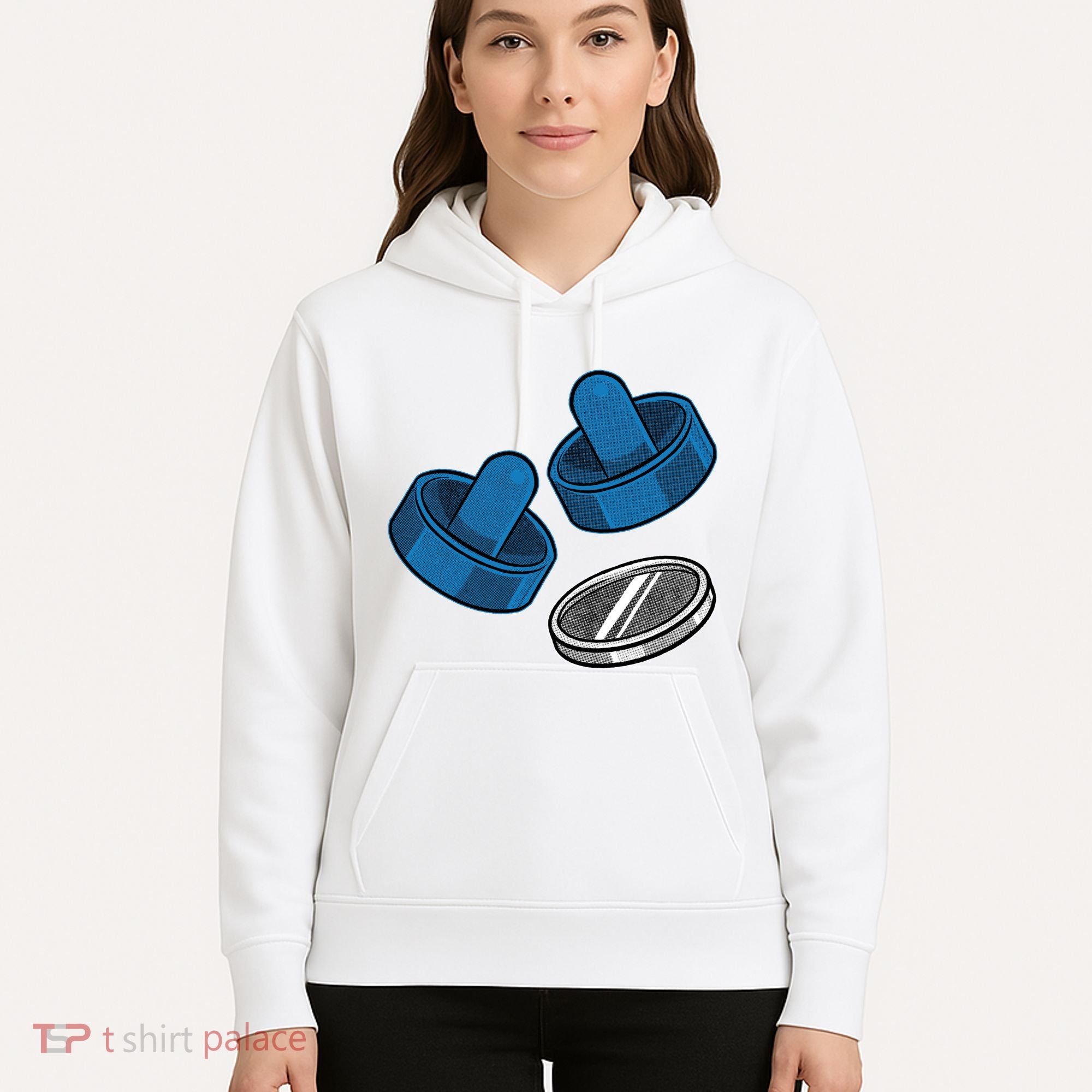Air Hockey Game Pieces Hoodie