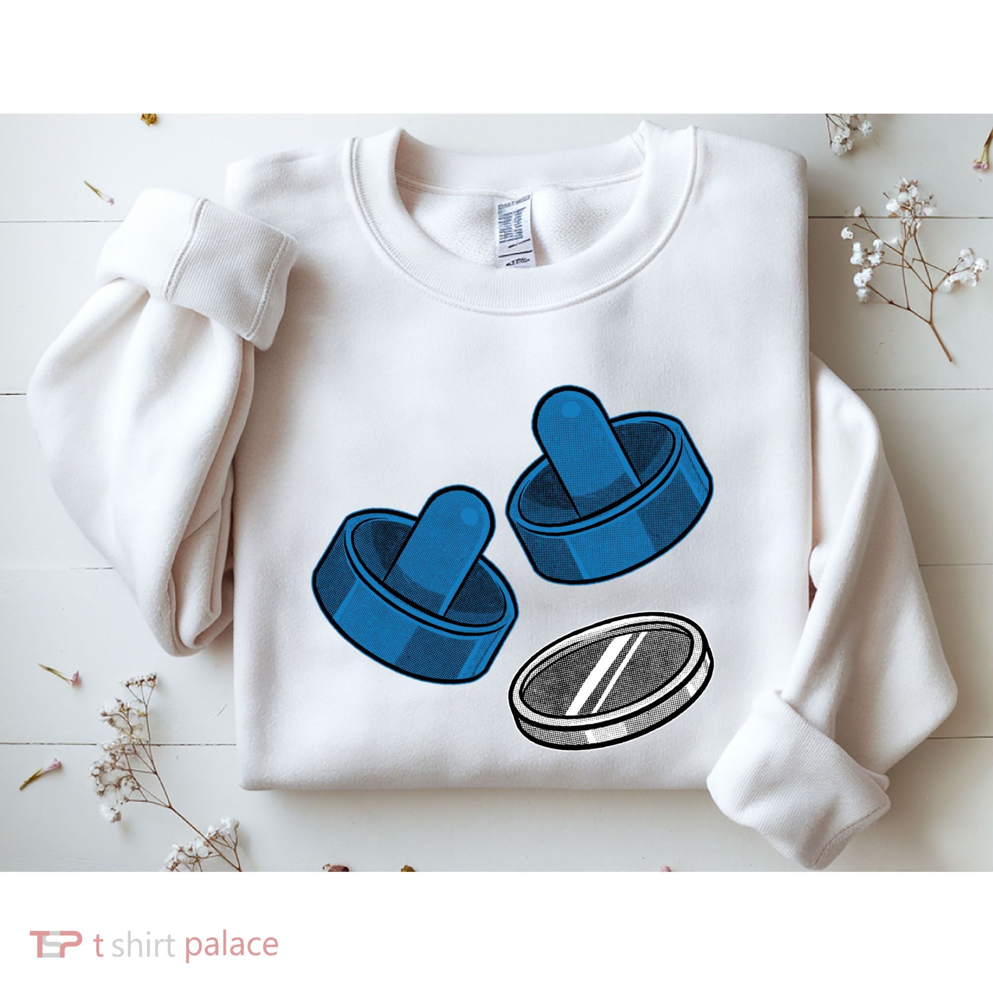 Air Hockey Game Pieces Sweatshirt