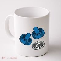 Air Hockey Game Pieces Coffee Mug thumb 0