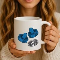 Air Hockey Game Pieces Coffee Mug thumb 3