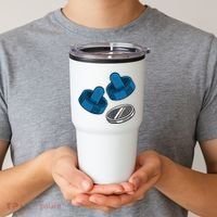 Air Hockey Game Pieces Tumbler thumb 2