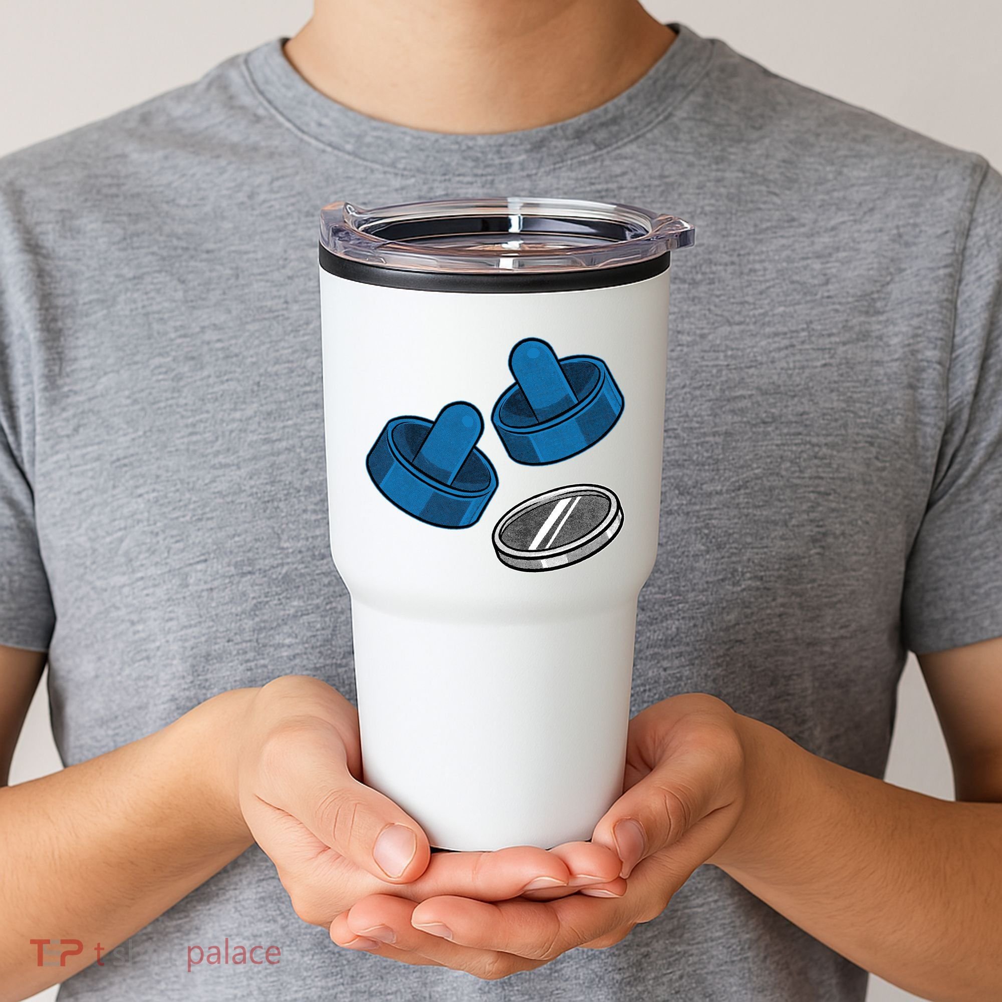 Air Hockey Game Pieces Tumbler