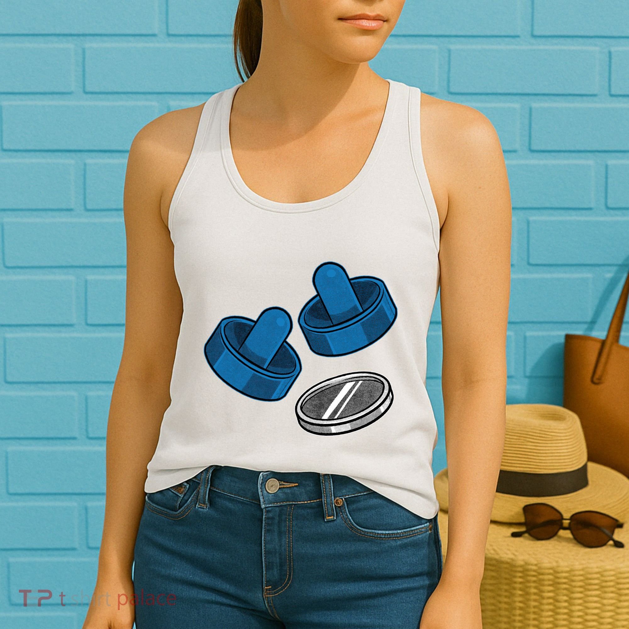 Air Hockey Game Pieces Women's Tank Top