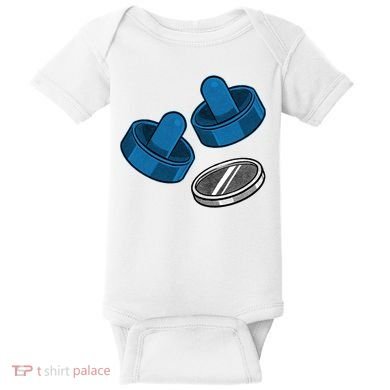 Air Hockey Game Pieces Baby Bodysuit