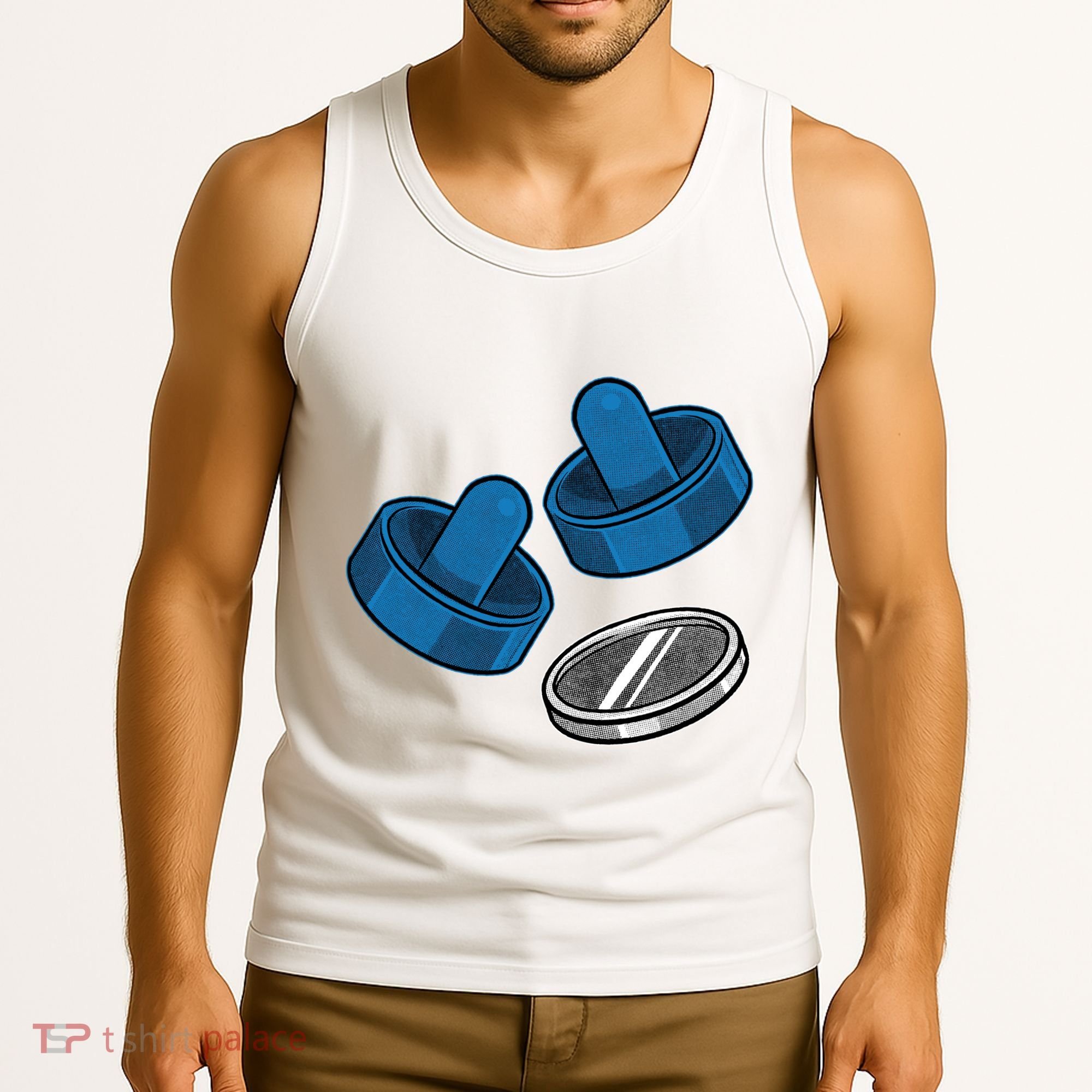 Air Hockey Game Pieces Tank Top
