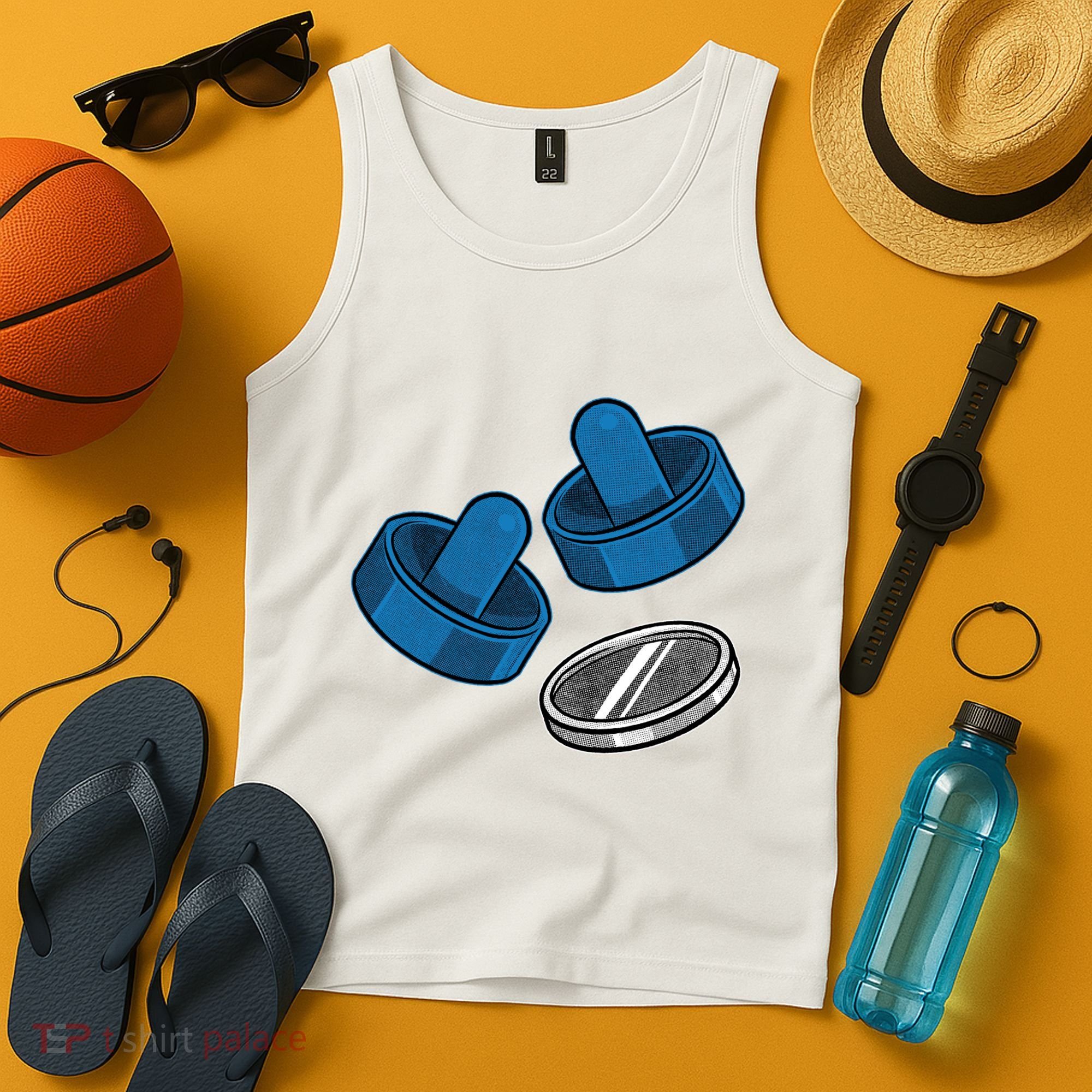 Air Hockey Game Pieces Tank Top