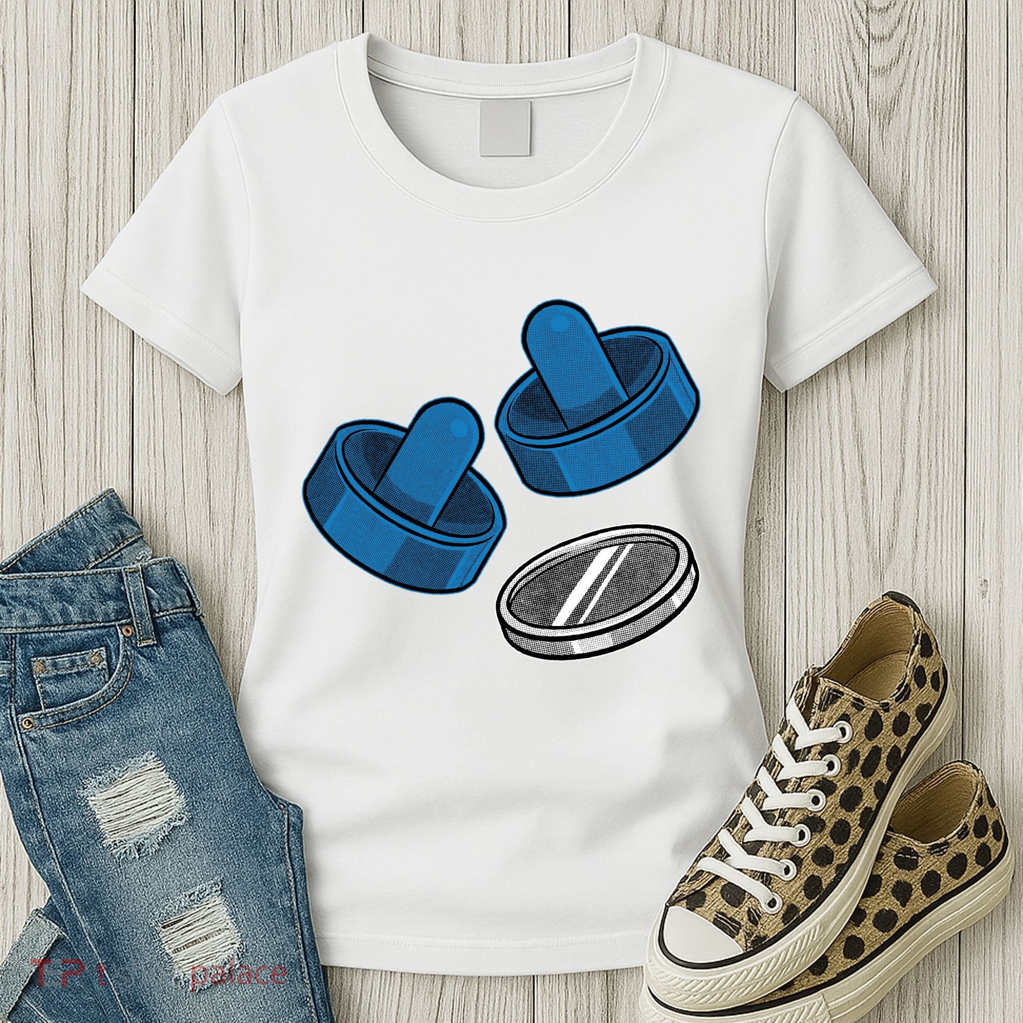Air Hockey Game Pieces Women's T-Shirt