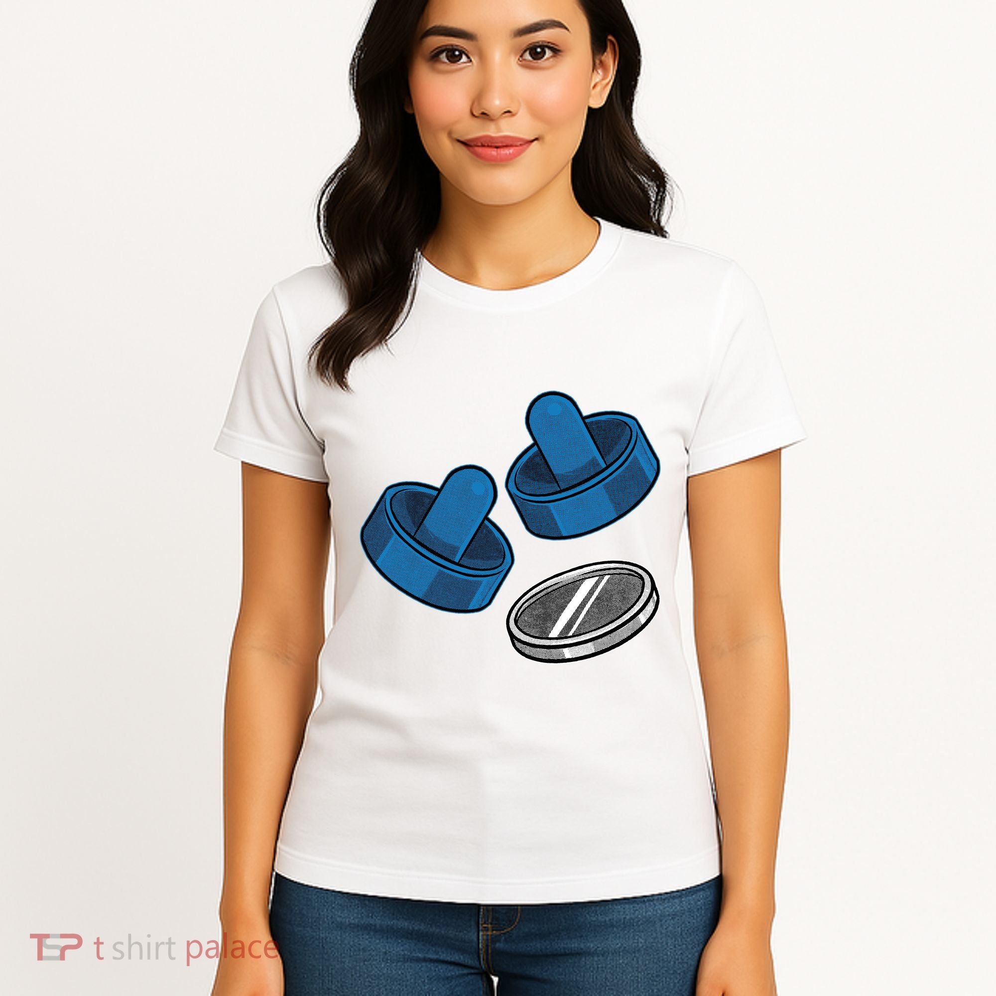 Air Hockey Game Pieces Women's T-Shirt
