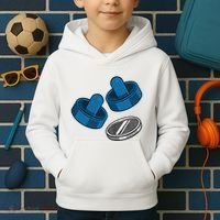 Air Hockey Game Pieces Kids Hoodie thumb 2