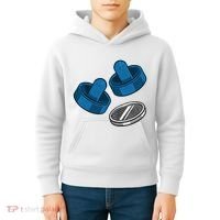 Air Hockey Game Pieces Kids Hoodie thumb 4