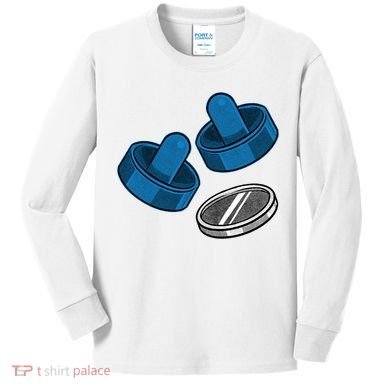 Air Hockey Game Pieces Kids Long Sleeve Shirt