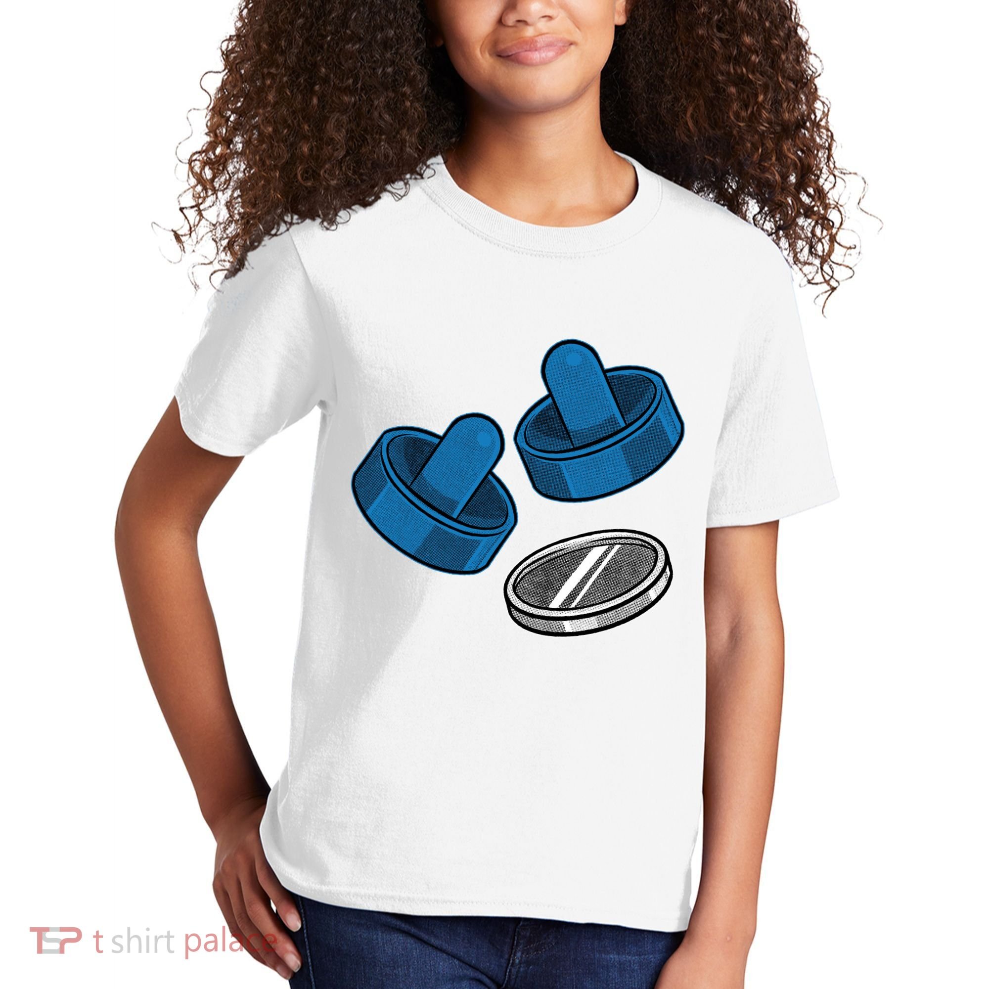 Air Hockey Game Pieces Kids T-Shirt