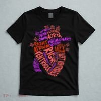 Anatomical Human Heart Cardiology Medical Cardiac Nurse TShirt T-Shirt thumb 5