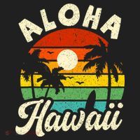 Aloha Hawaii Hawaiian Island Beach Vacation Summer Women's Sweatshirt thumb 2