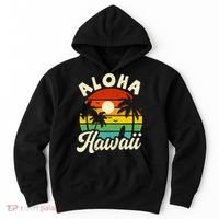 Aloha Hawaii Hawaiian Island Beach Vacation Summer Hoodie thumb 0