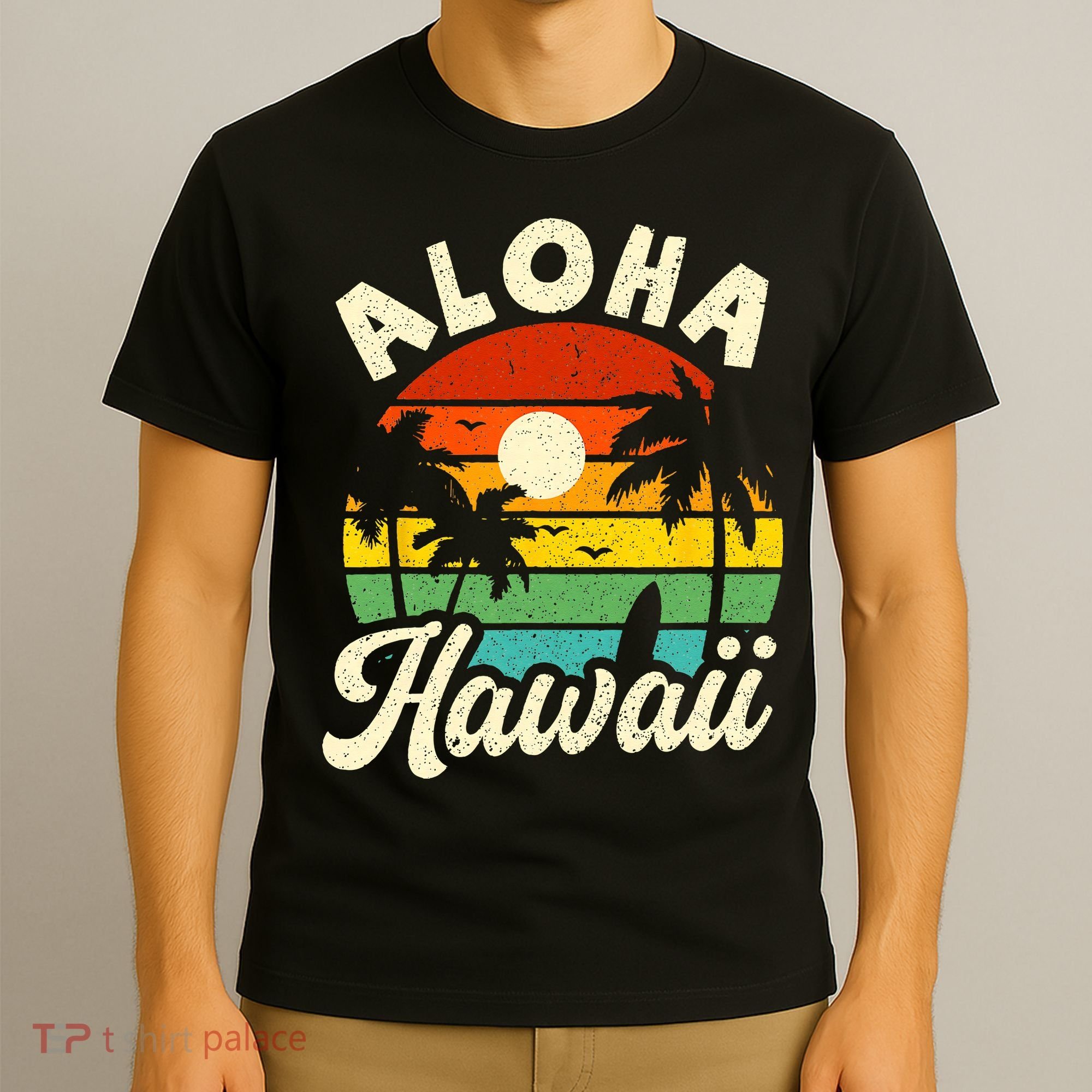 Aloha Hawaii Hawaiian Island Beach Vacation Summer T-Shirt