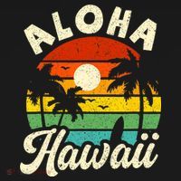 Aloha Hawaii Hawaiian Island Beach Vacation Summer Polo thumb 3
