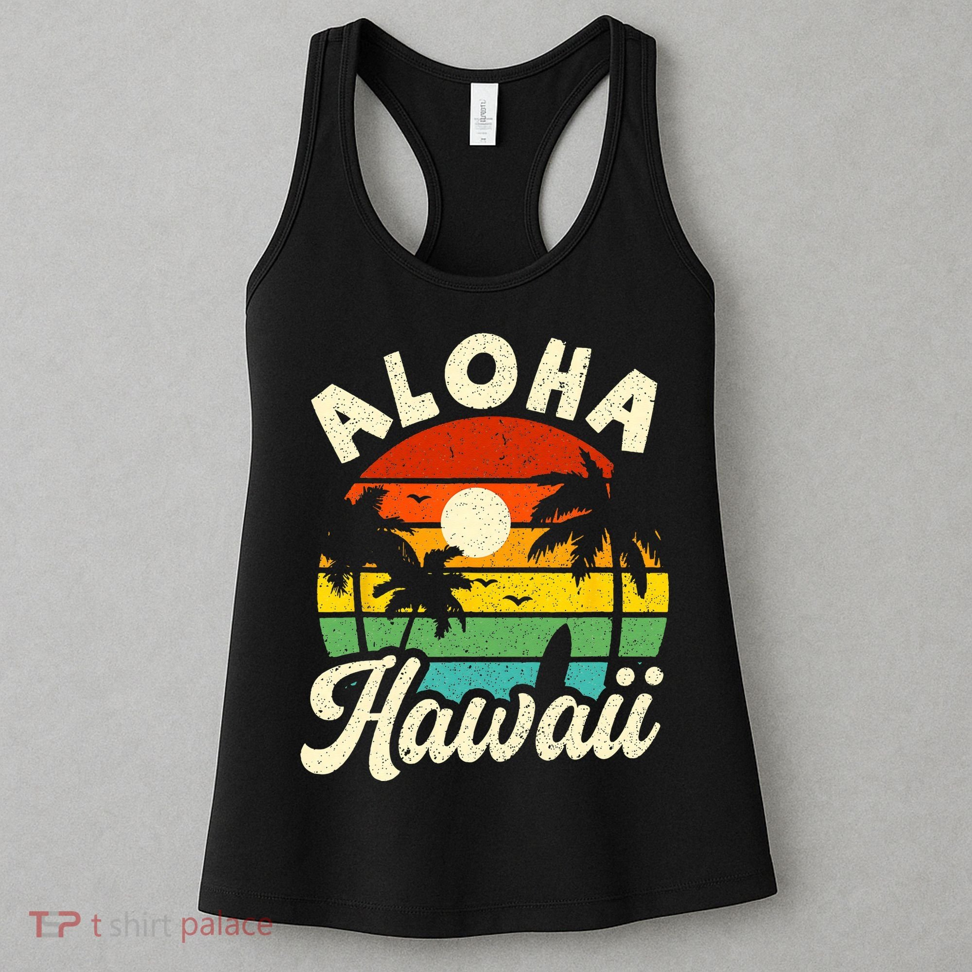 Aloha Hawaii Hawaiian Island Beach Vacation Summer Women's Tank Top