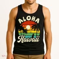 Aloha Hawaii Hawaiian Island Beach Vacation Summer Tank Top thumb 3