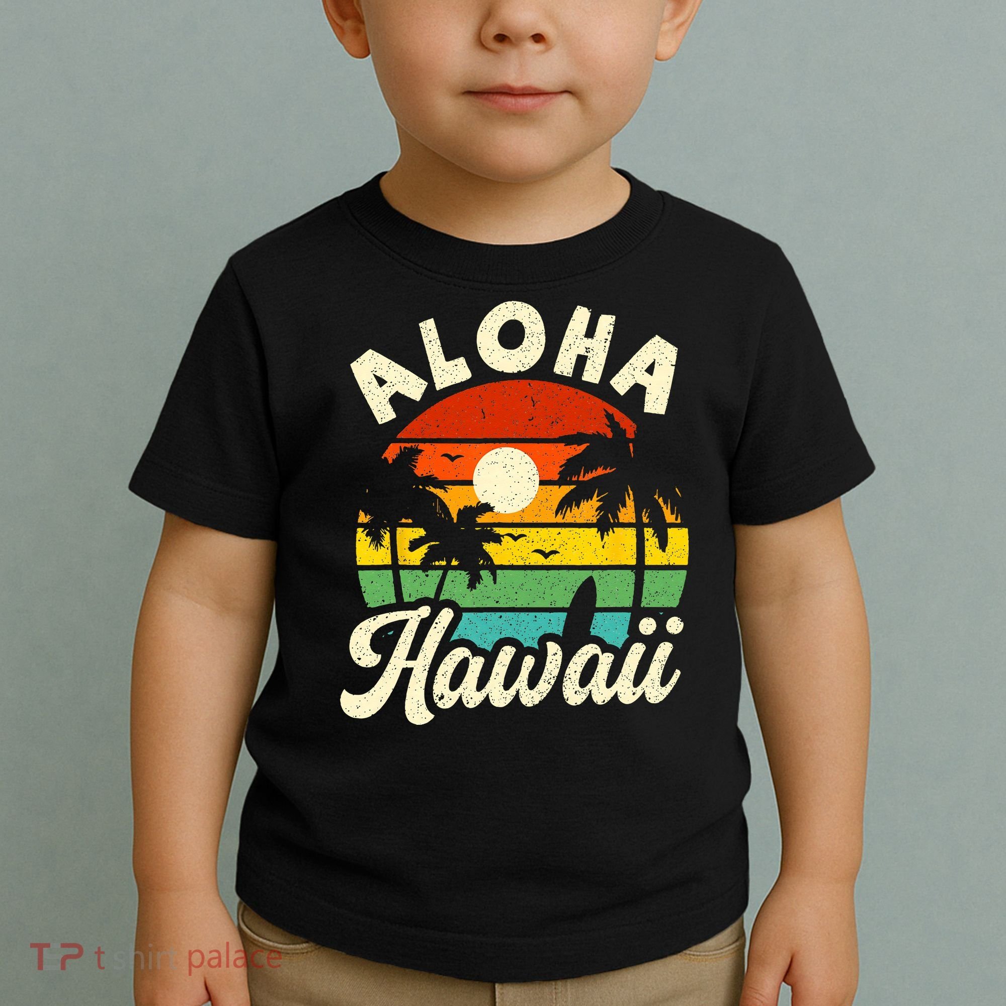 Aloha Hawaii Hawaiian Island Beach Vacation Summer Toddler T-Shirt