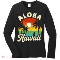 Aloha Hawaii Hawaiian Island Beach Vacation Summer Women's Long Sleeve Shirt thumb 0