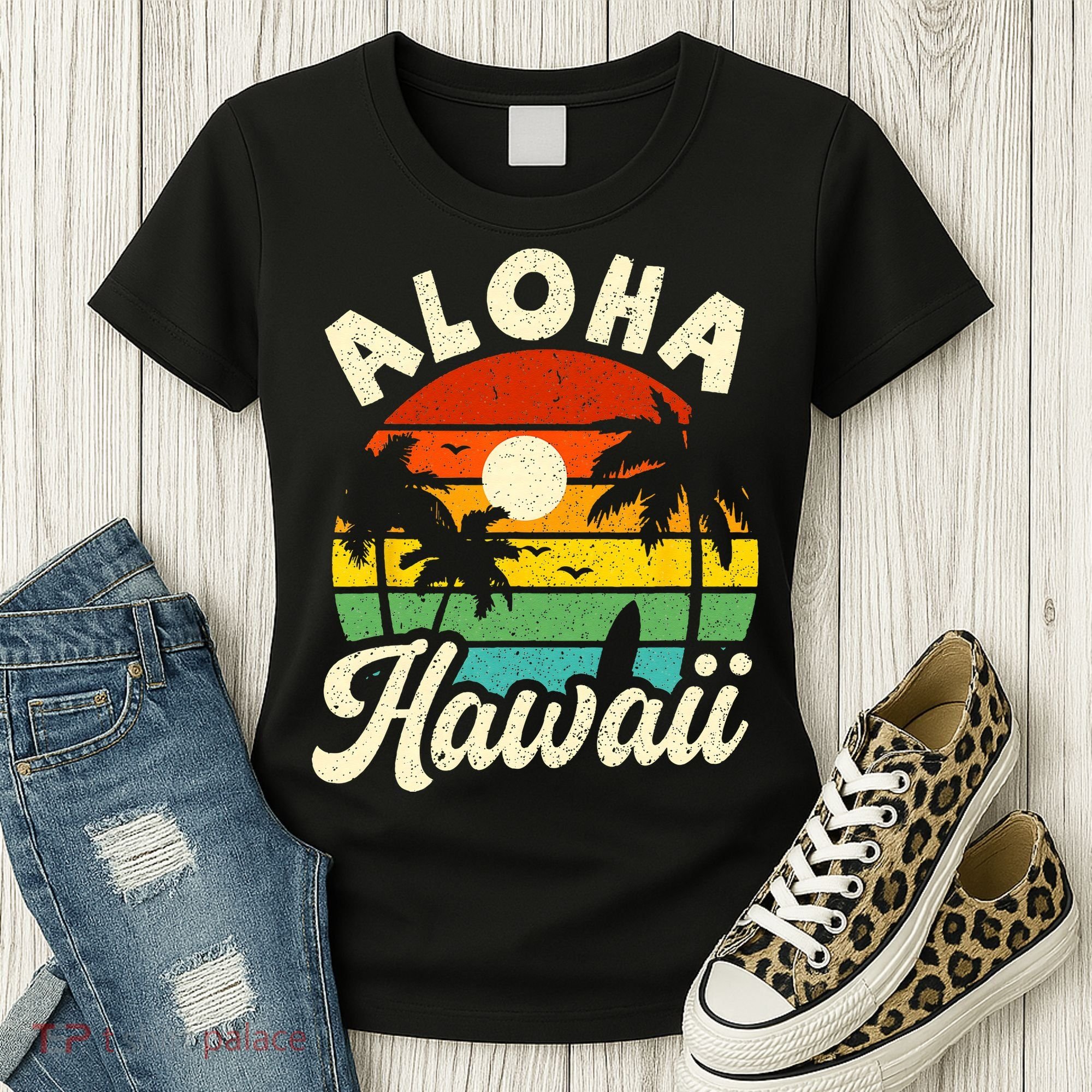 Aloha Hawaii Hawaiian Island Beach Vacation Summer Women's T-Shirt