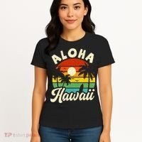 Aloha Hawaii Hawaiian Island Beach Vacation Summer Women's T-Shirt thumb 4