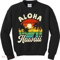 Aloha Hawaii Hawaiian Island Beach Vacation Summer Kids Sweatshirt thumb 0