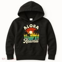 Aloha Hawaii Hawaiian Island Beach Vacation Summer Kids Hoodie thumb 0