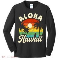Aloha Hawaii Hawaiian Island Beach Vacation Summer Kids Long Sleeve Shirt thumb 0