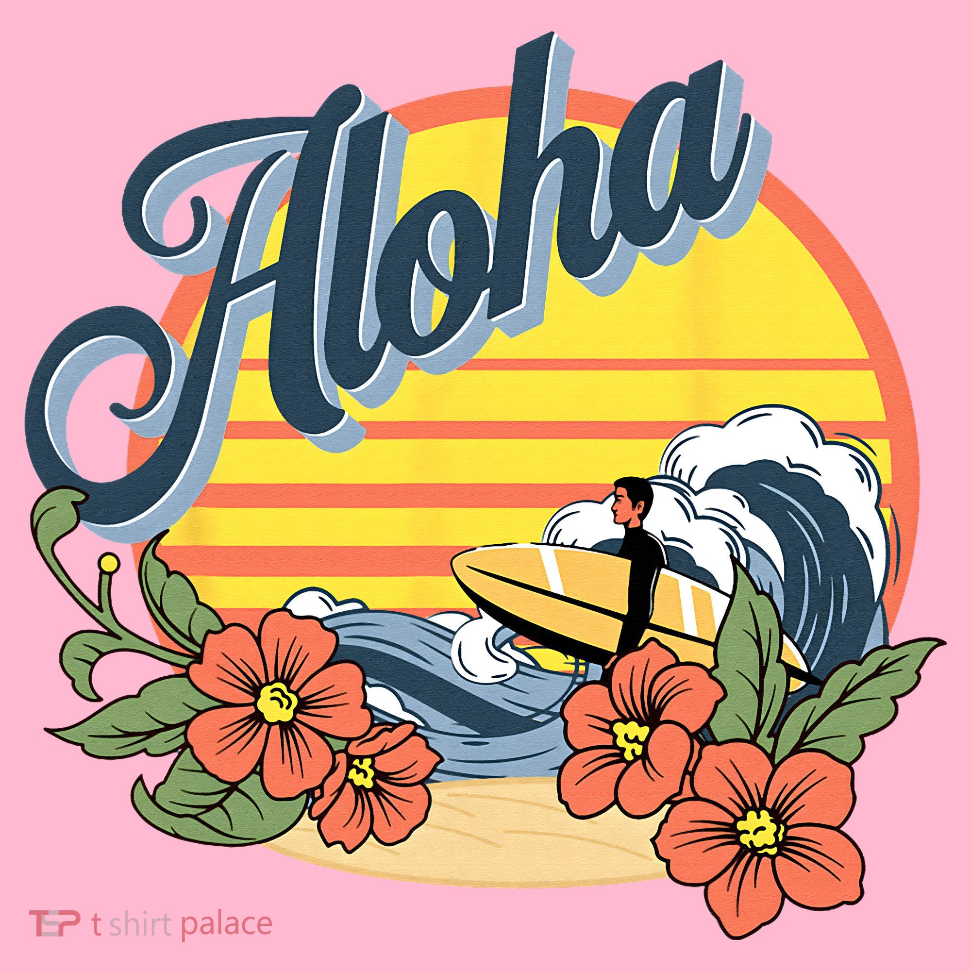 Aloha Hawaii Hawaiian island Surf Sport  Coaster