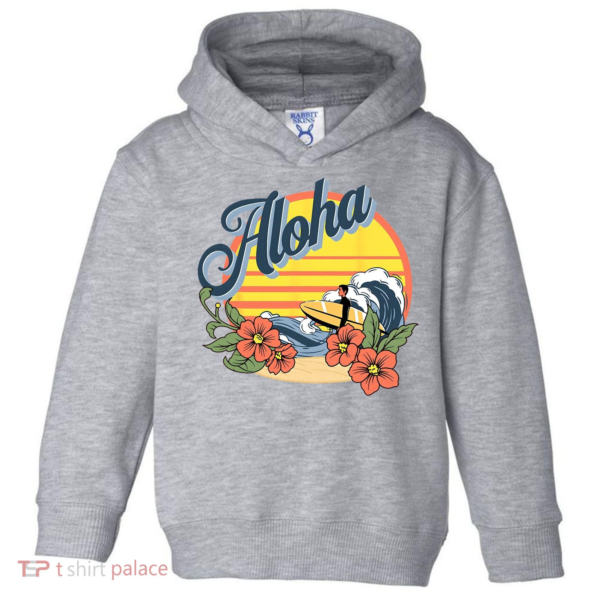 Aloha Hawaii Hawaiian island Surf Sport  Toddler Hoodie