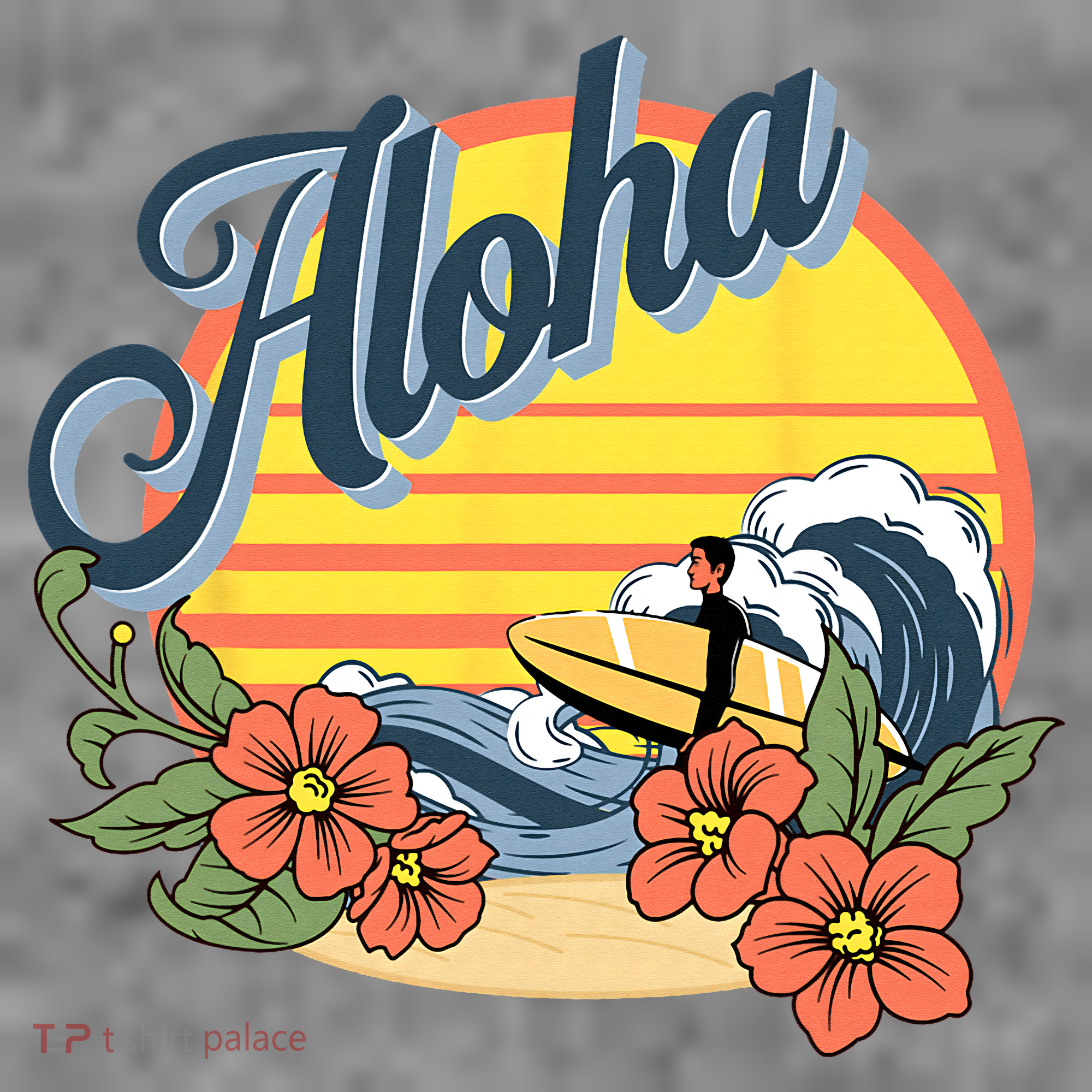 Aloha Hawaii Hawaiian island Surf Sport  Toddler Hoodie