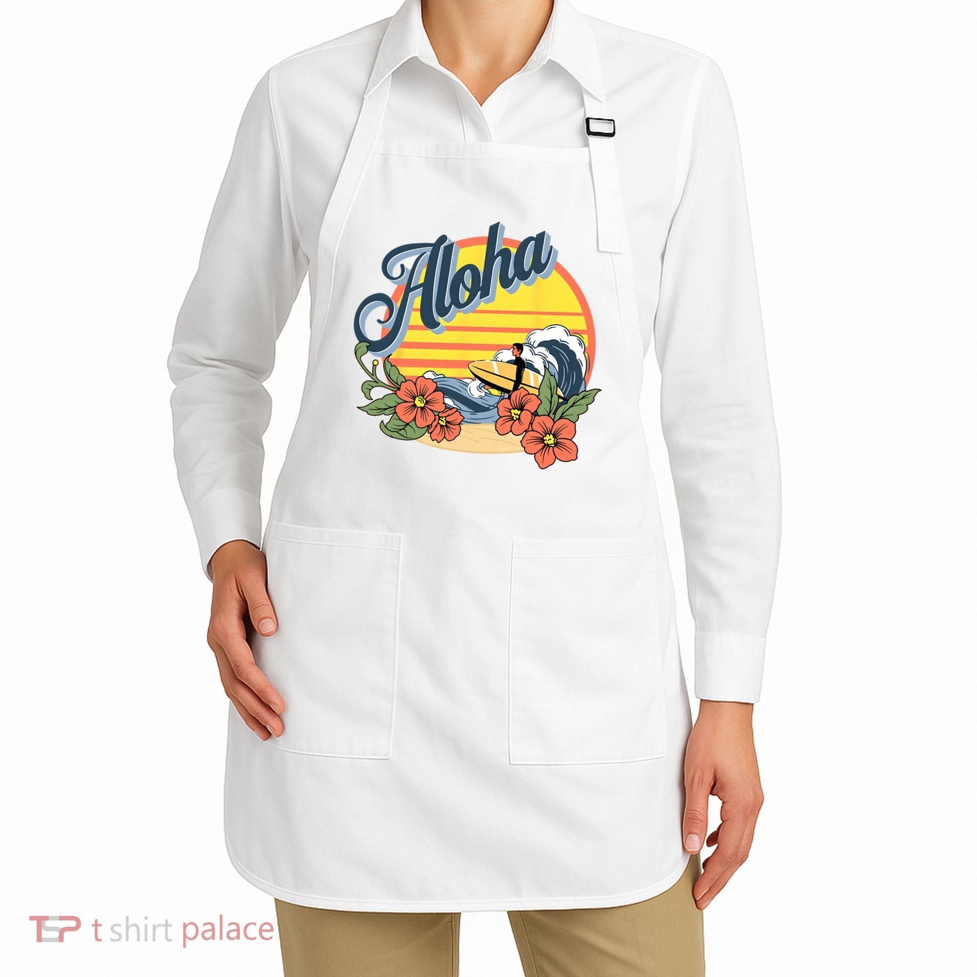 Aloha Hawaii Hawaiian island Surf Sport  Apron