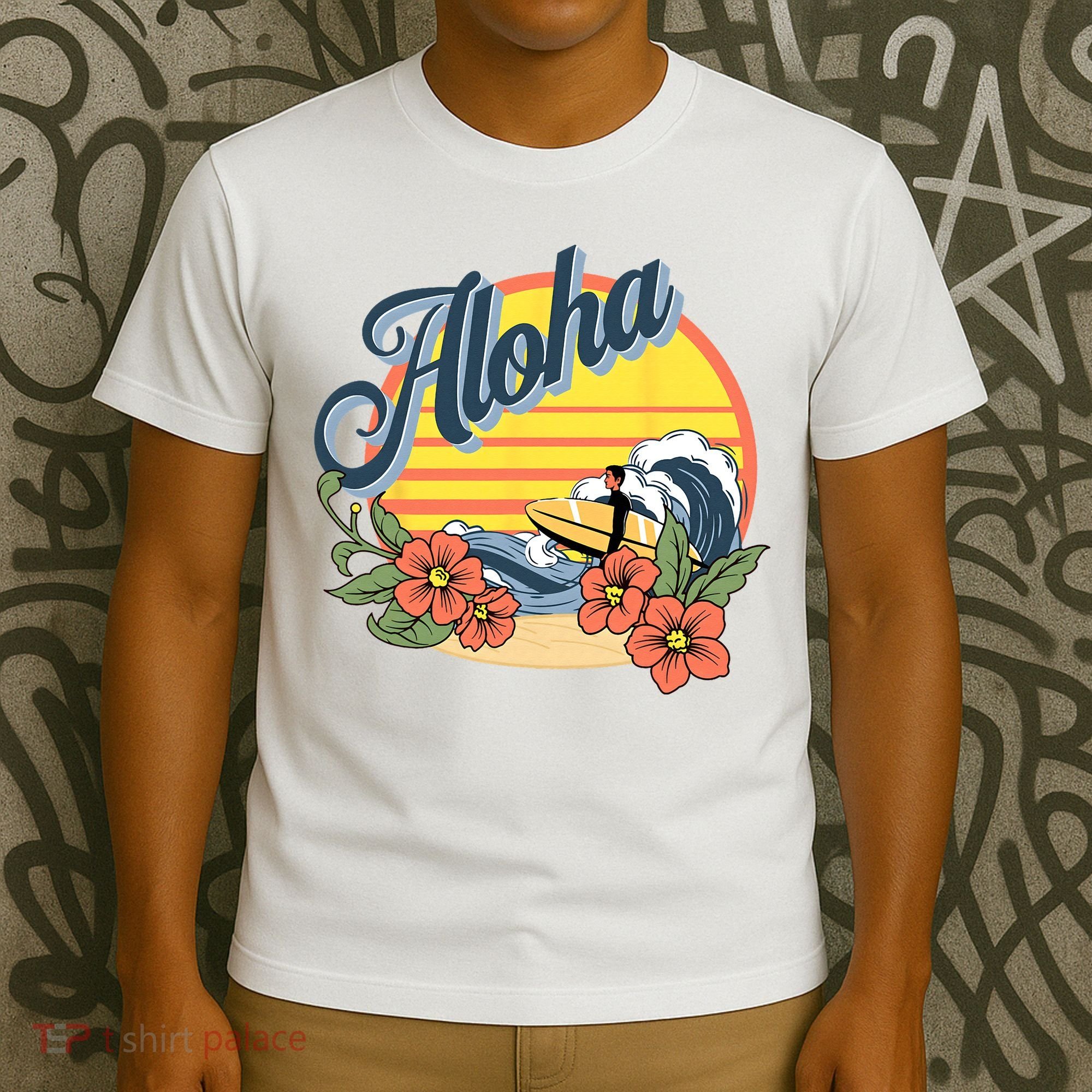 Aloha Hawaii Hawaiian island Surf Sport  T-Shirt