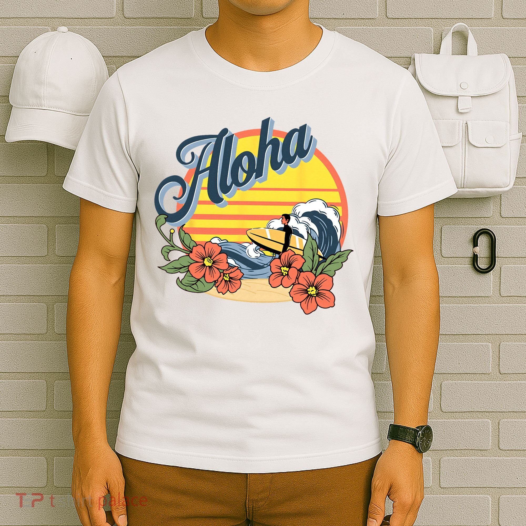 Aloha Hawaii Hawaiian island Surf Sport  T-Shirt
