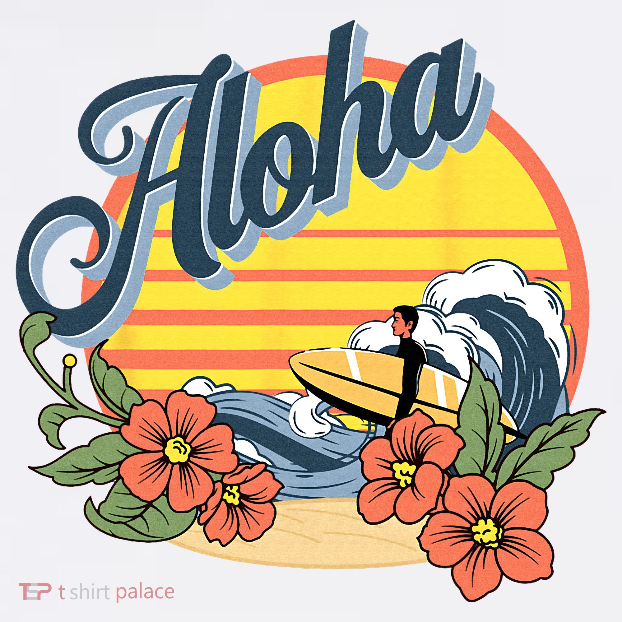 Aloha Hawaii Hawaiian island Surf Sport  Women's Hoodie