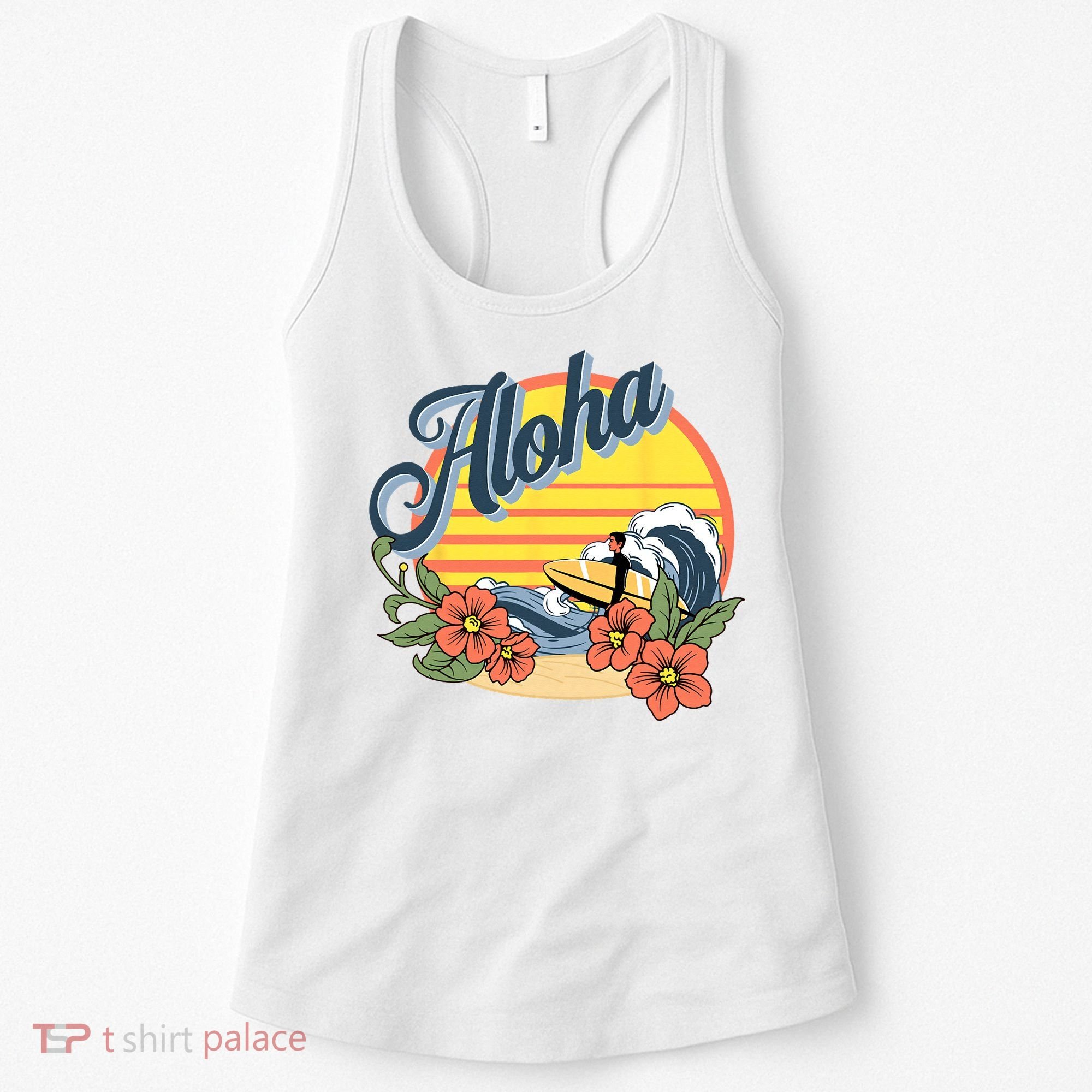 Aloha Hawaii Hawaiian island Surf Sport  Women's Tank Top