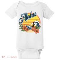 Aloha Hawaii Hawaiian island Surf Sport  Baby Bodysuit thumb 0