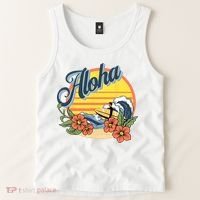 Aloha Hawaii Hawaiian island Surf Sport  Tank Top thumb 2