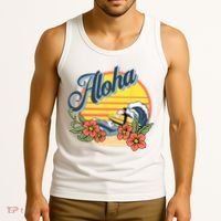 Aloha Hawaii Hawaiian island Surf Sport  Tank Top thumb 3